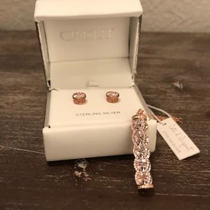 Sterling Silver Studs and Necklace Set